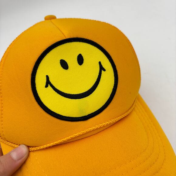 Aviator Nation Smiley Vintage Trucker Hat Adjustable Snapback main image 4